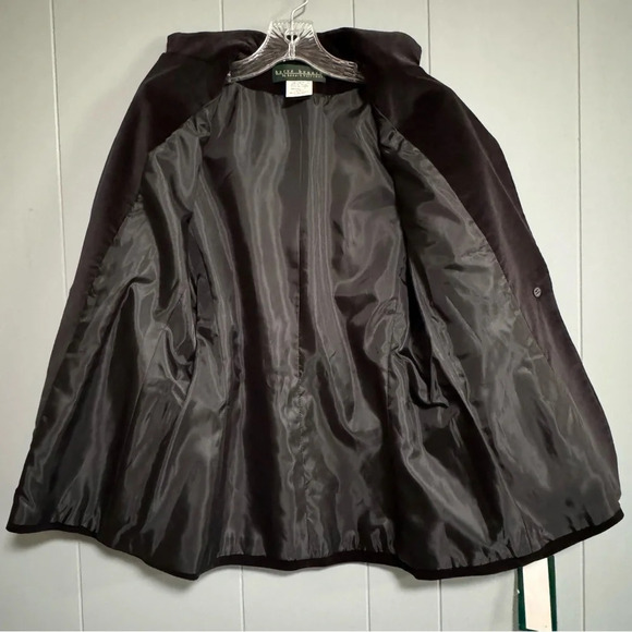 NWT - Never Worn HARVE BENARD Black Velvet Blazer 1 Button Open Pockets Size 4 - Picture 3 of 7